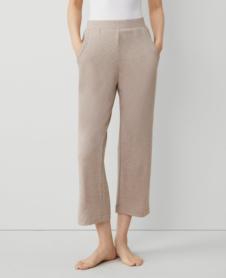 Heathered Wide-Leg Lounge Pant