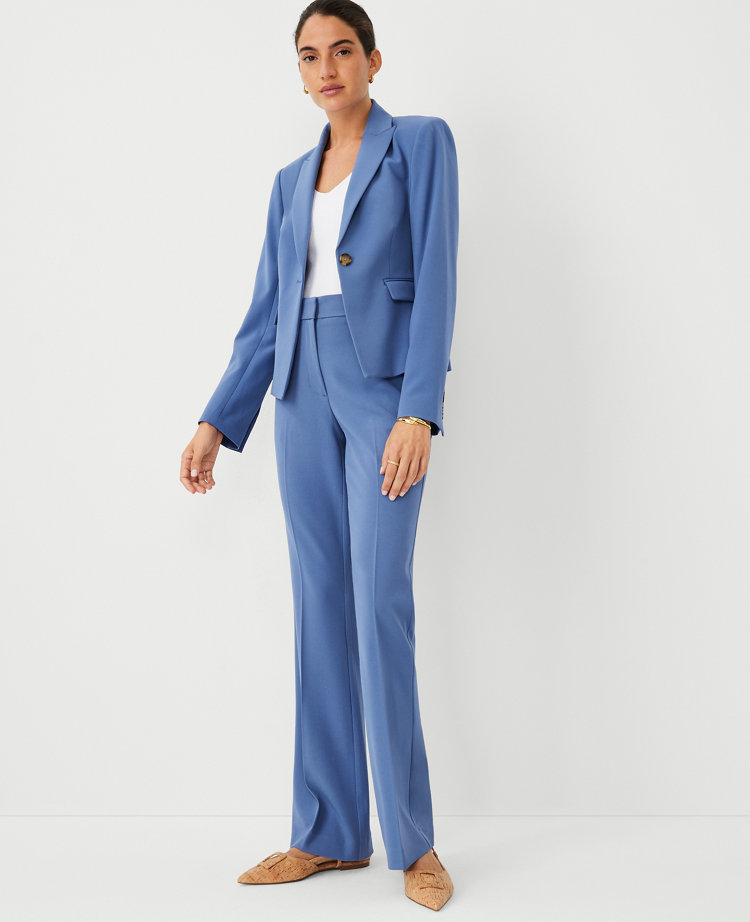 Women s Blue Petite Suits Ann Taylor