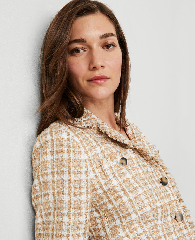 Petite Fitted Tweed Jacket