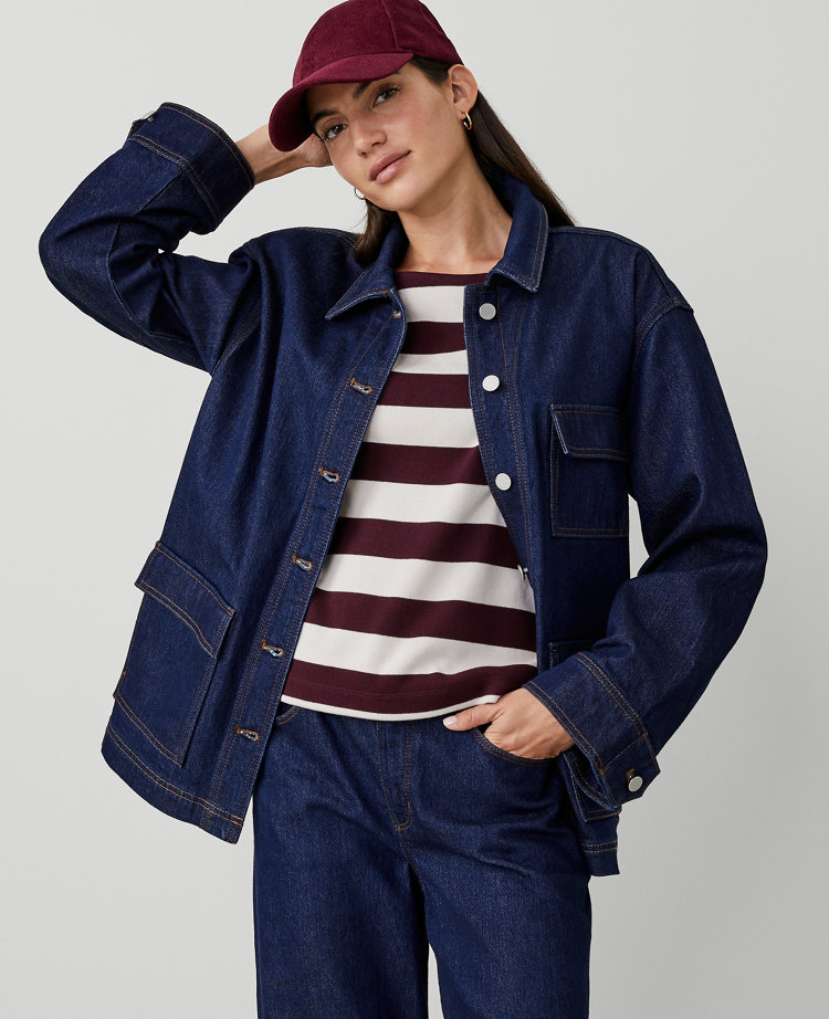 Petite Weekend Collection Denim Carpenter Jacket
