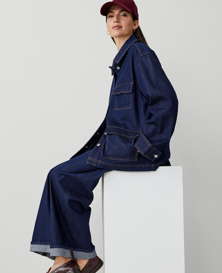 Petite Weekend Collection Denim Carpenter Jacket