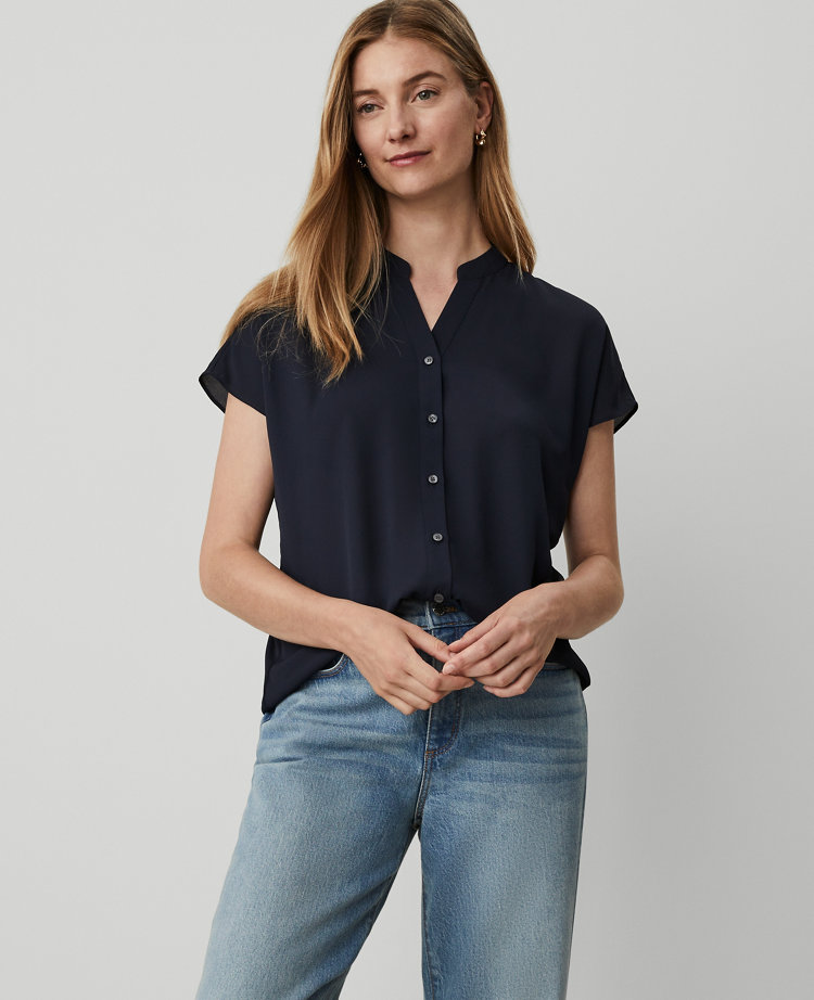 Split Neck Blouse