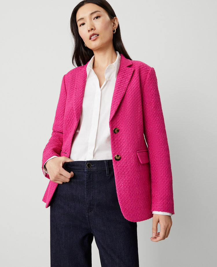 The Petite Greenwich Blazer in Tweed