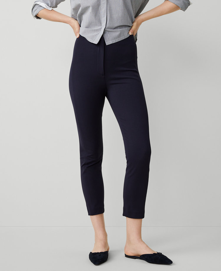 Ann Taylor Petite AT Weekend Audrey Crop Pant Night Sky Women's