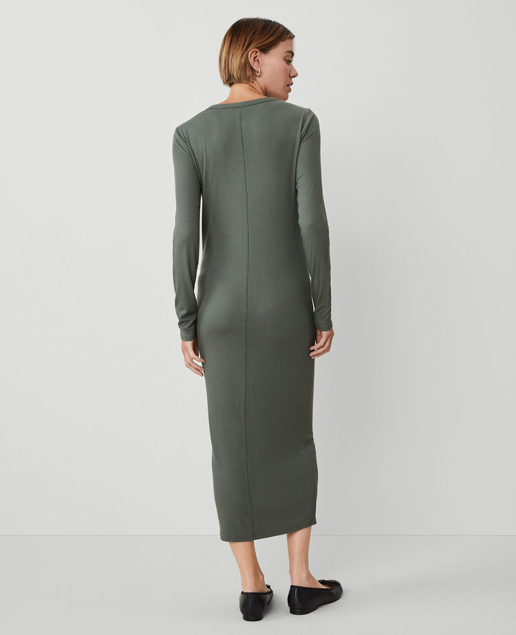 Weekend Collection Henley Knit Column Dress