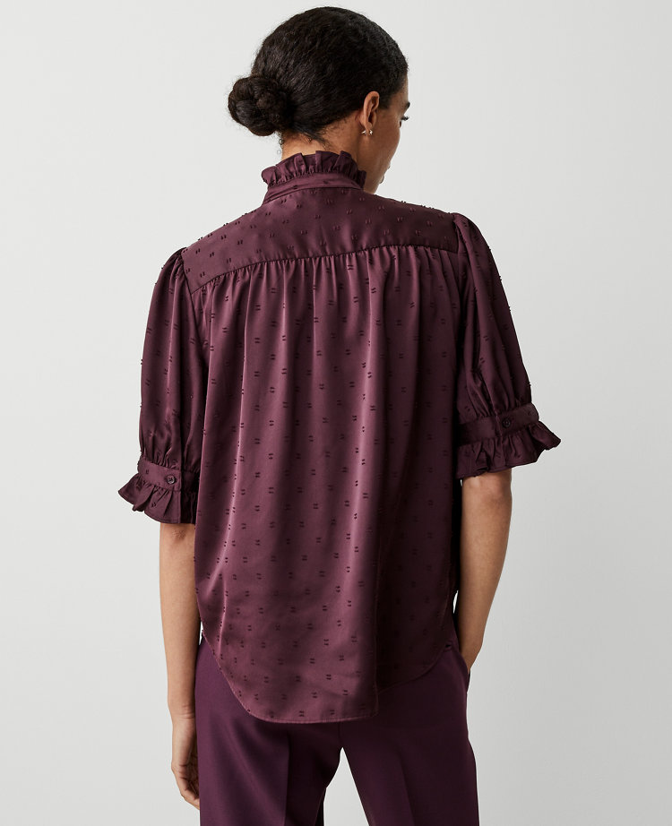 Ruffle Button Top