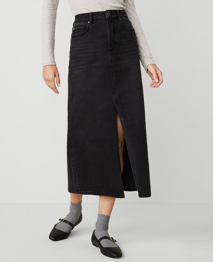 Denim Maxi Skirt