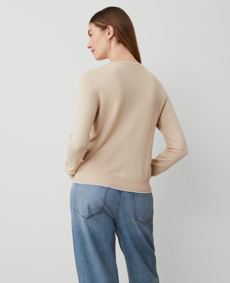Pull Ann Taylor de la taille S, de couleur gris