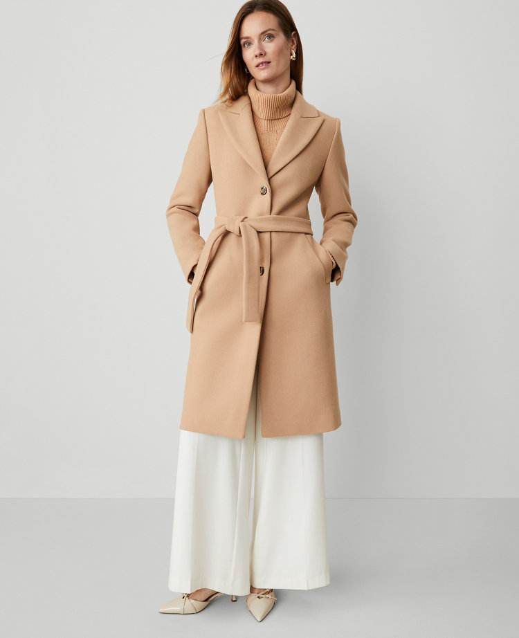 Ann taylor camel coat online