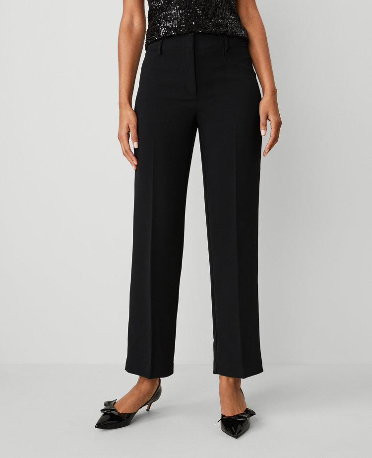 The Straight Ankle Pant in Crepe carousel Product Image 2