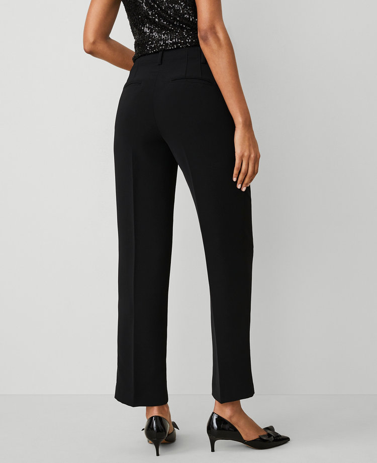 The Straight Ankle Pant in Crepe carousel Product Image 3