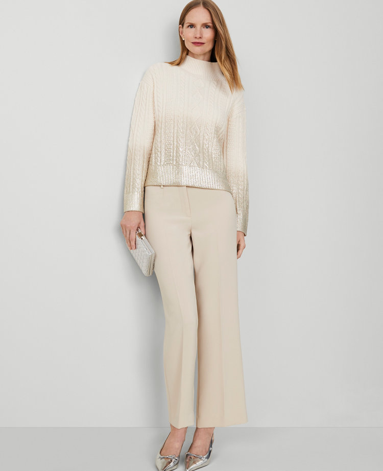 The Straight Ankle Pant in Crepe