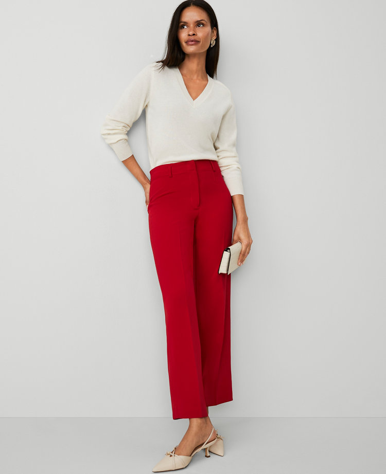 The Straight Ankle Pant in Crepe