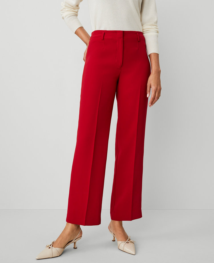 The Straight Ankle Pant in Crepe