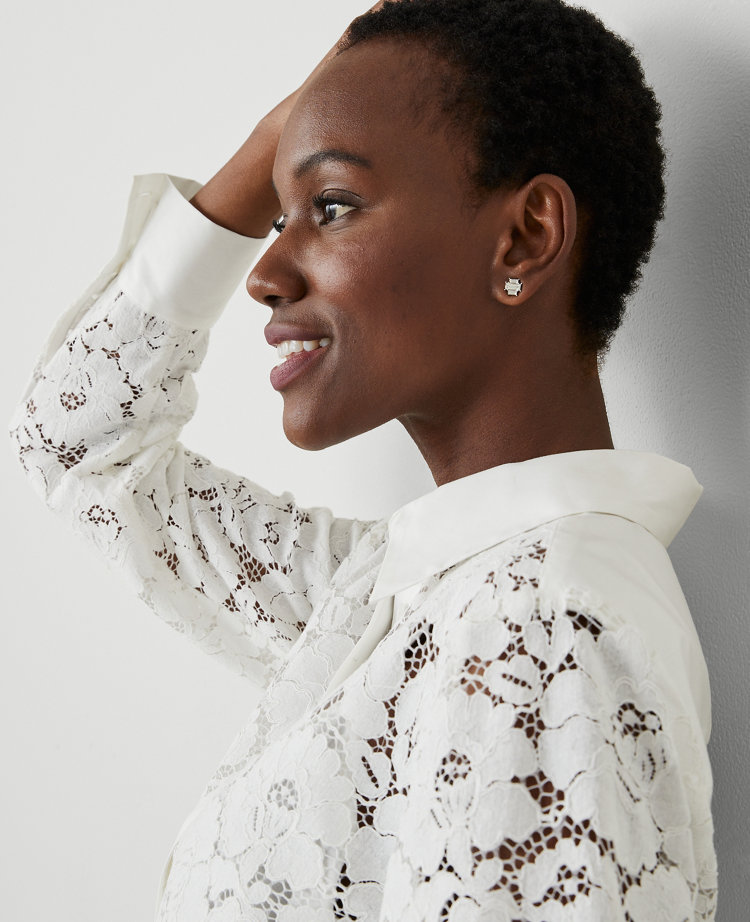 Petite Lace Shirt