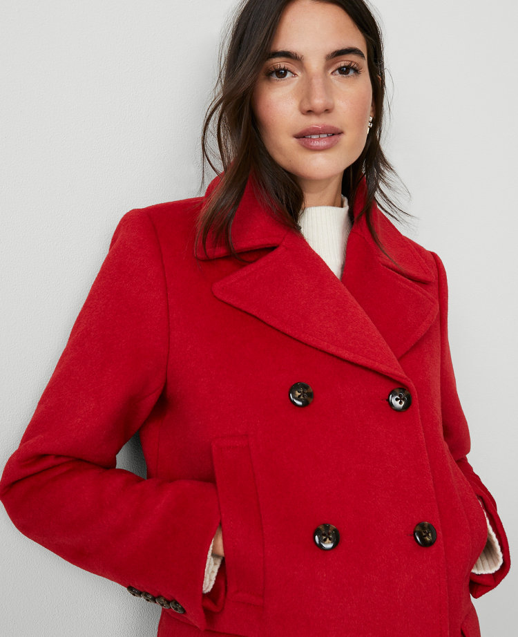 Wool Blend Peacoat