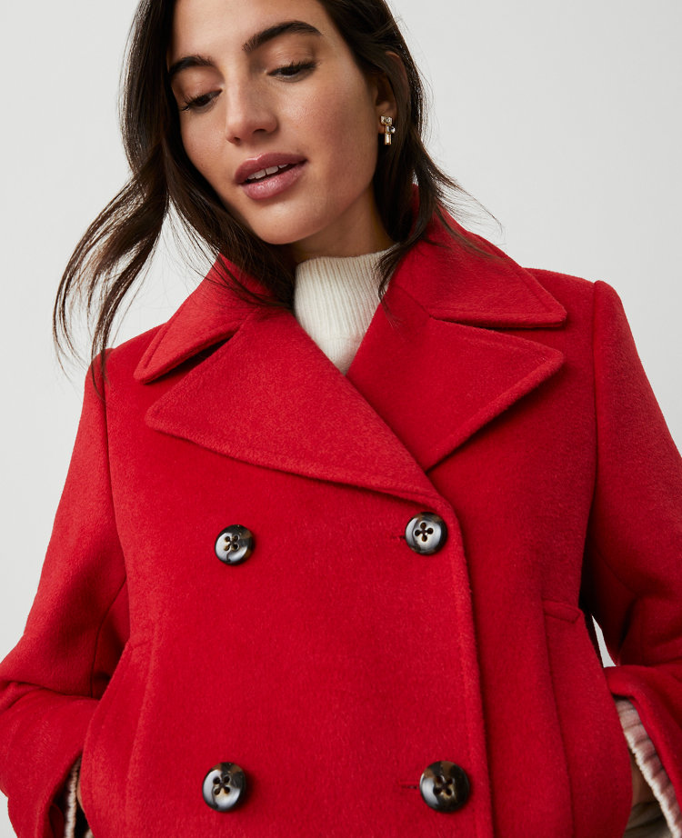 Wool Blend Peacoat