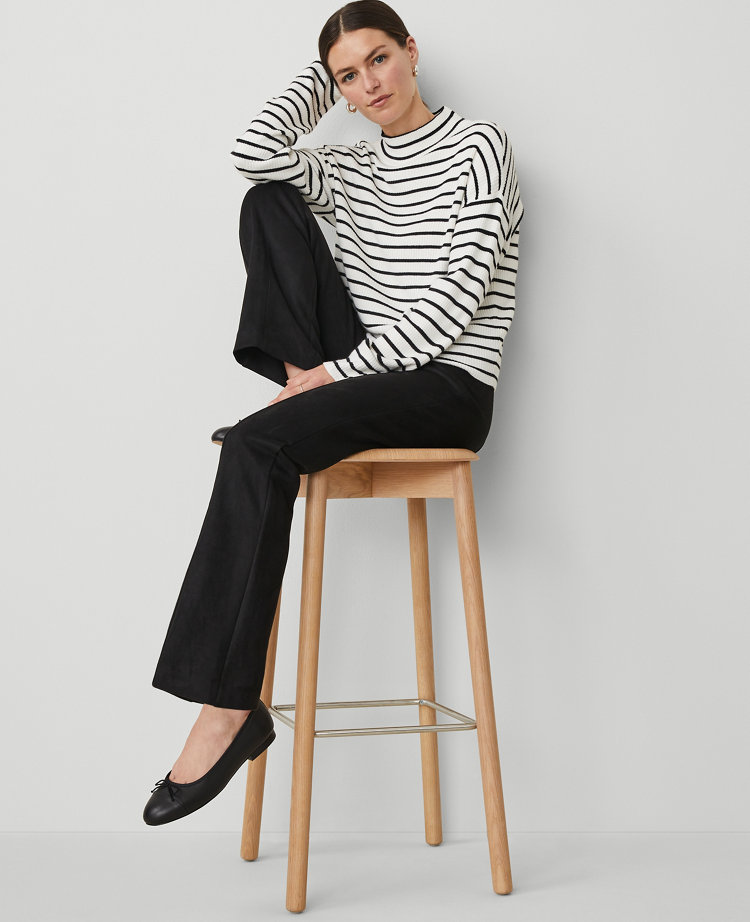 The Faux Suede Skinny Flare Pant
