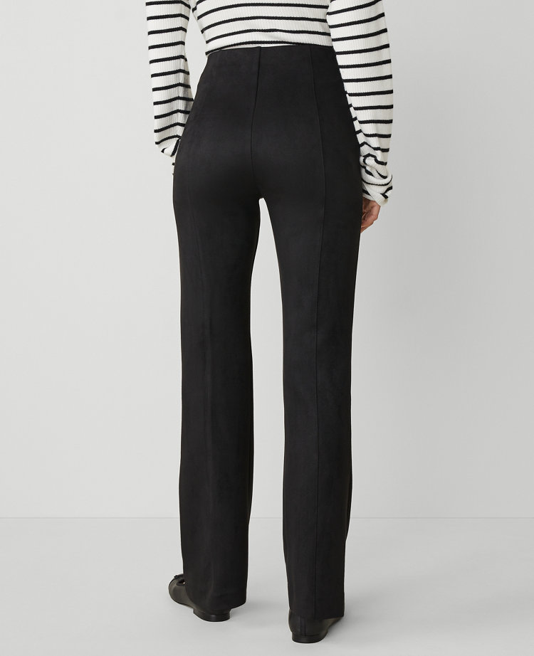The Faux Suede Skinny Flare Pant
