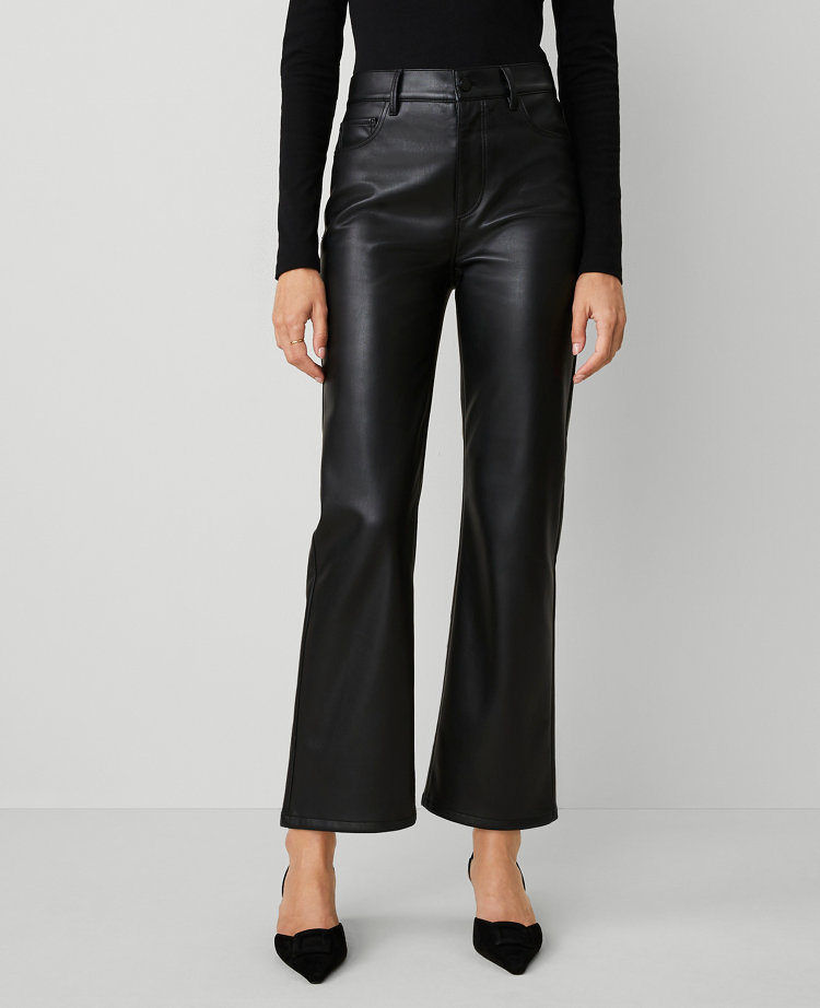 The Ankle Boot Faux Leather Pant