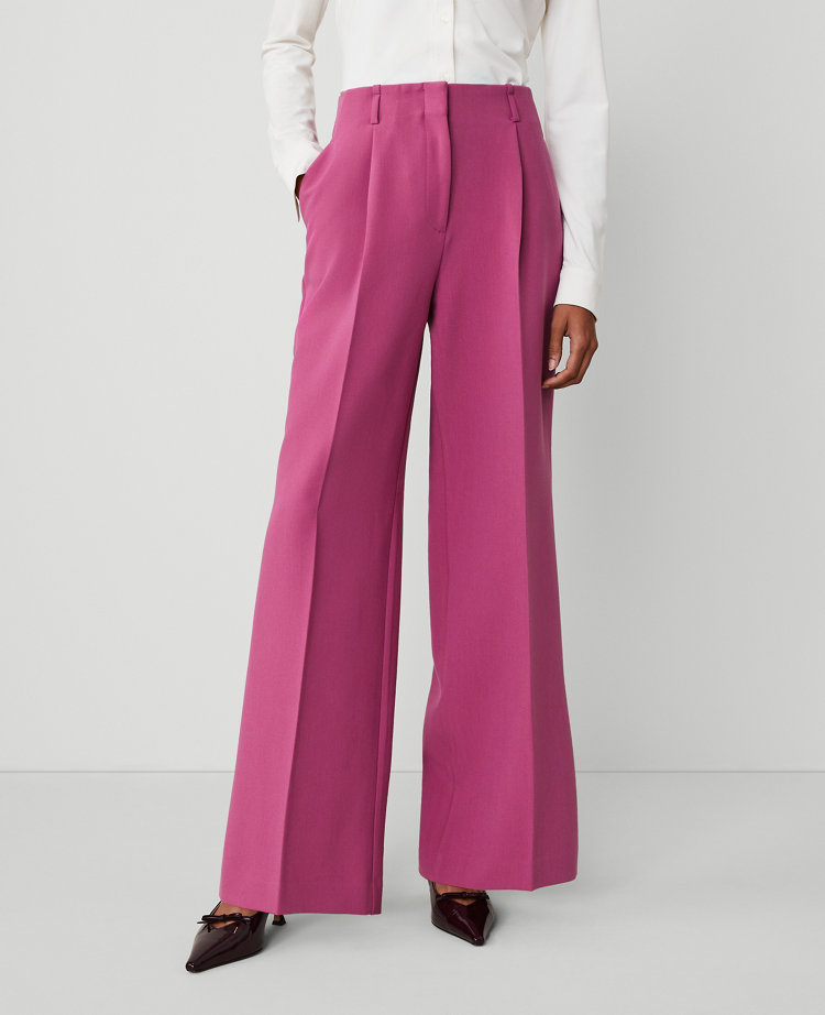 The Petite Pleated Wide Leg Pant