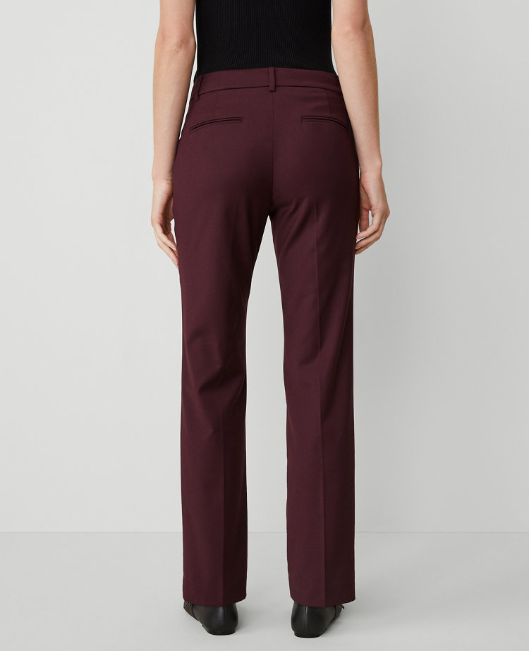 Ann Taylor The Straight Pant Midnight Fig Women's