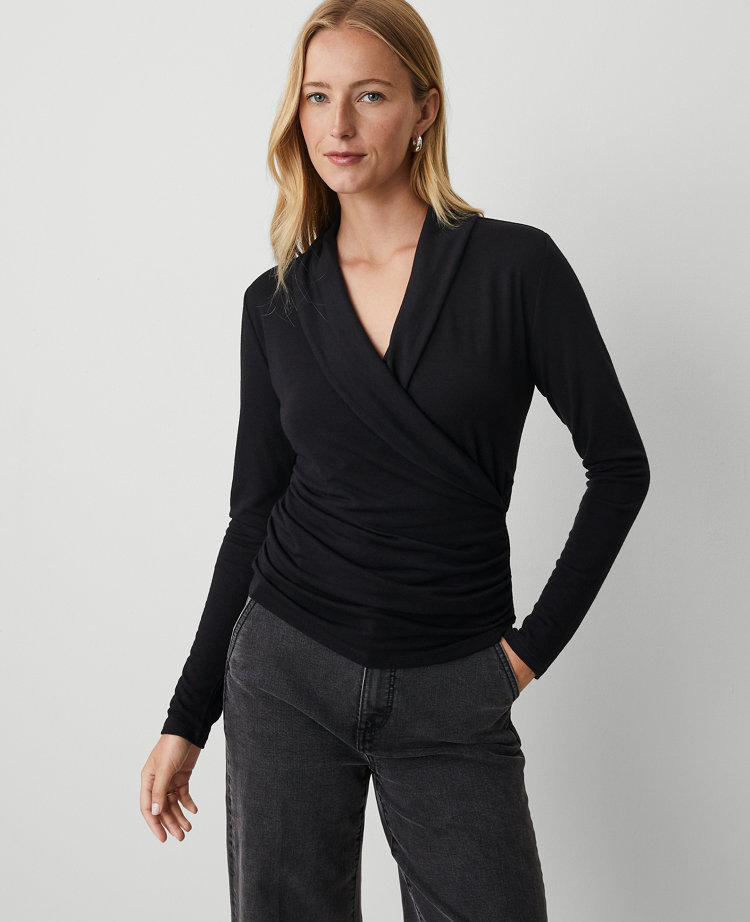 Ann taylor wrap sweater best sale