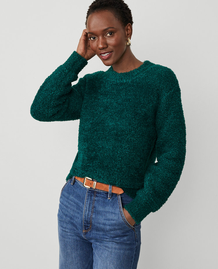 Women s Crew Neck Sweaters Ann Taylor