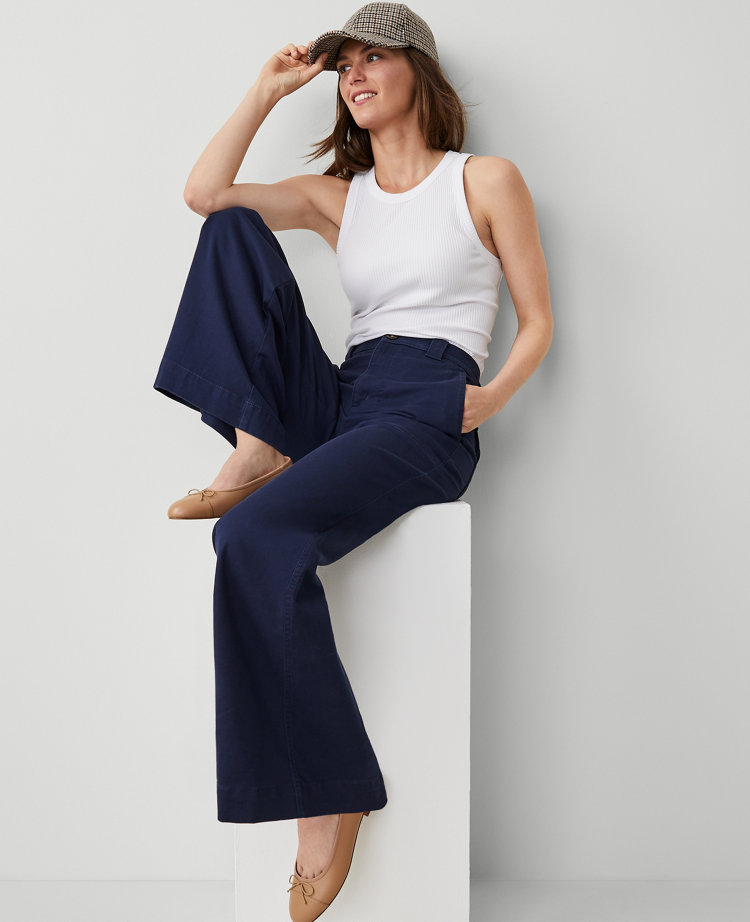 The Petite Wide Leg Pant