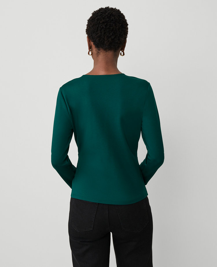 Asymmetrical Wrap Top carousel Product Image 2