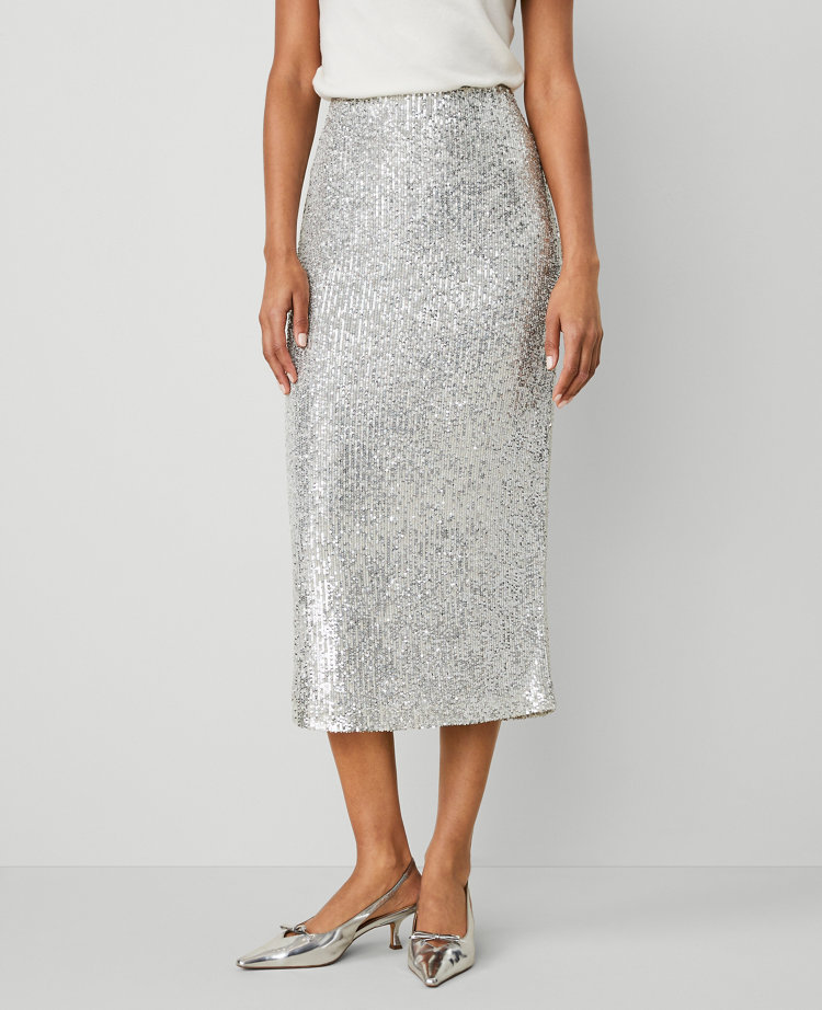 Ann taylor sequin pencil skirt hotsell