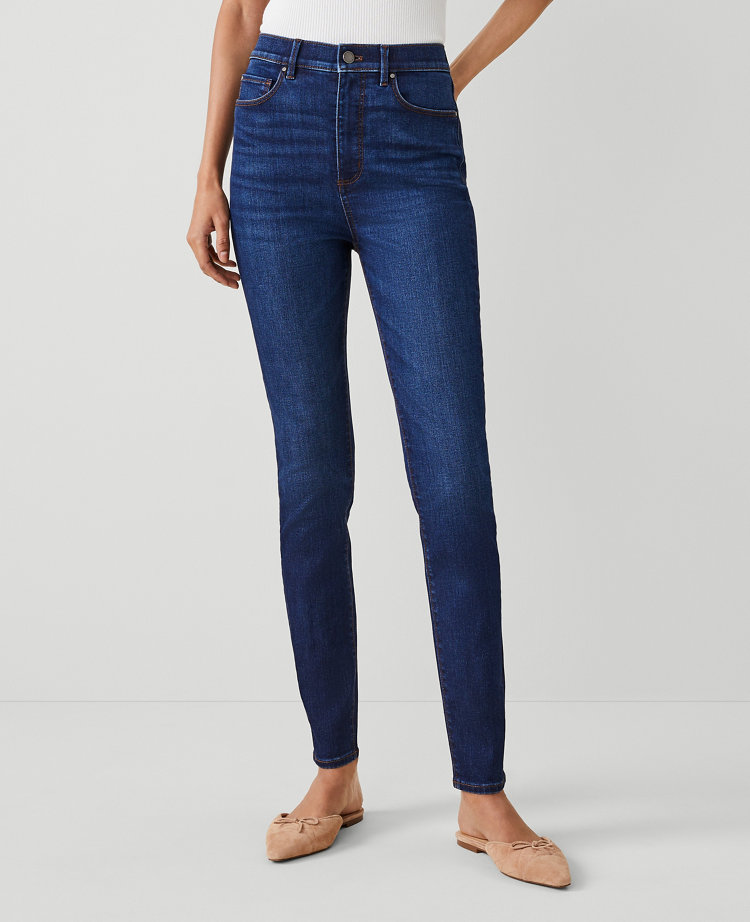 Petite High Rise Skinny Jeans in Dark Vintage Wash