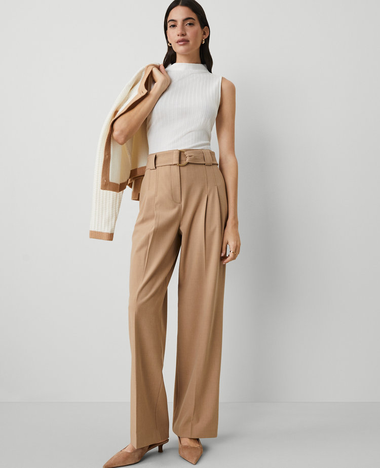 The Belted Straight-Leg Pant