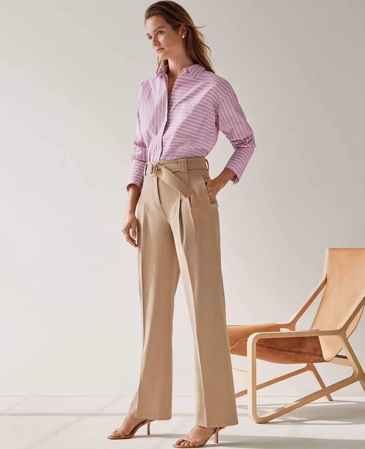 The Belted Straight-Leg Pant