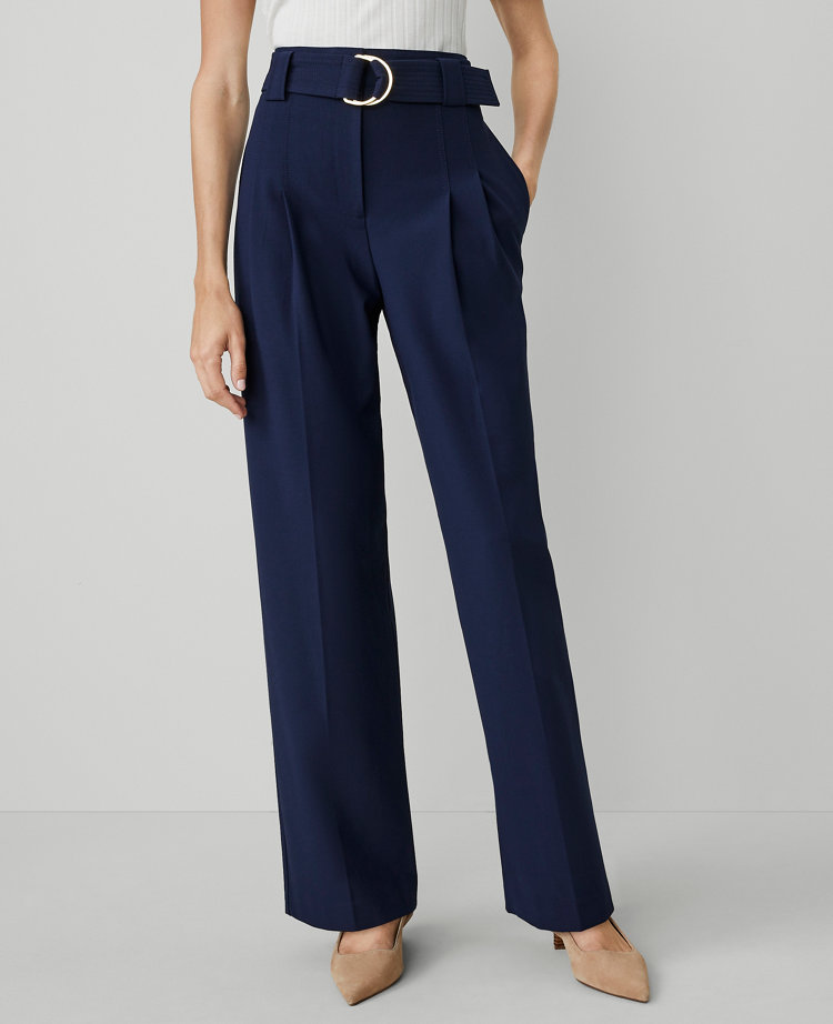 The Belted Straight-Leg Pant