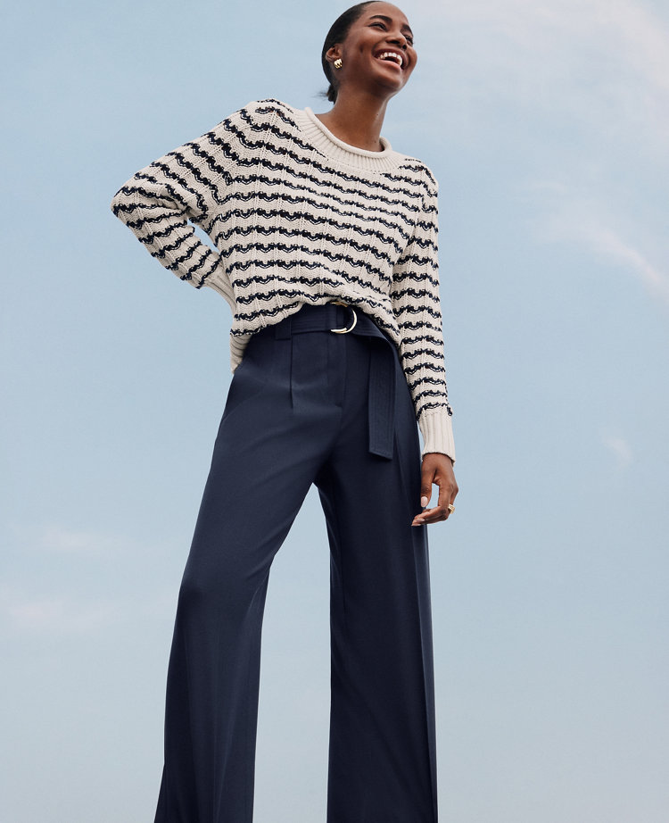 The Belted Straight-Leg Pant