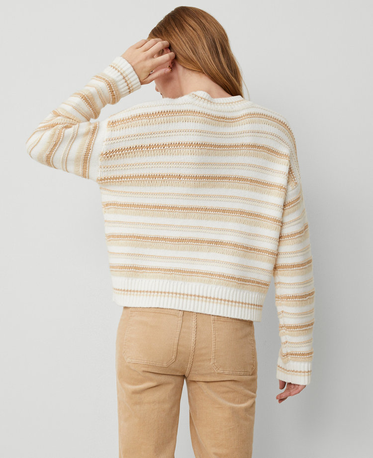 Petite Stripe Relaxed Sweater carousel Product Image 3