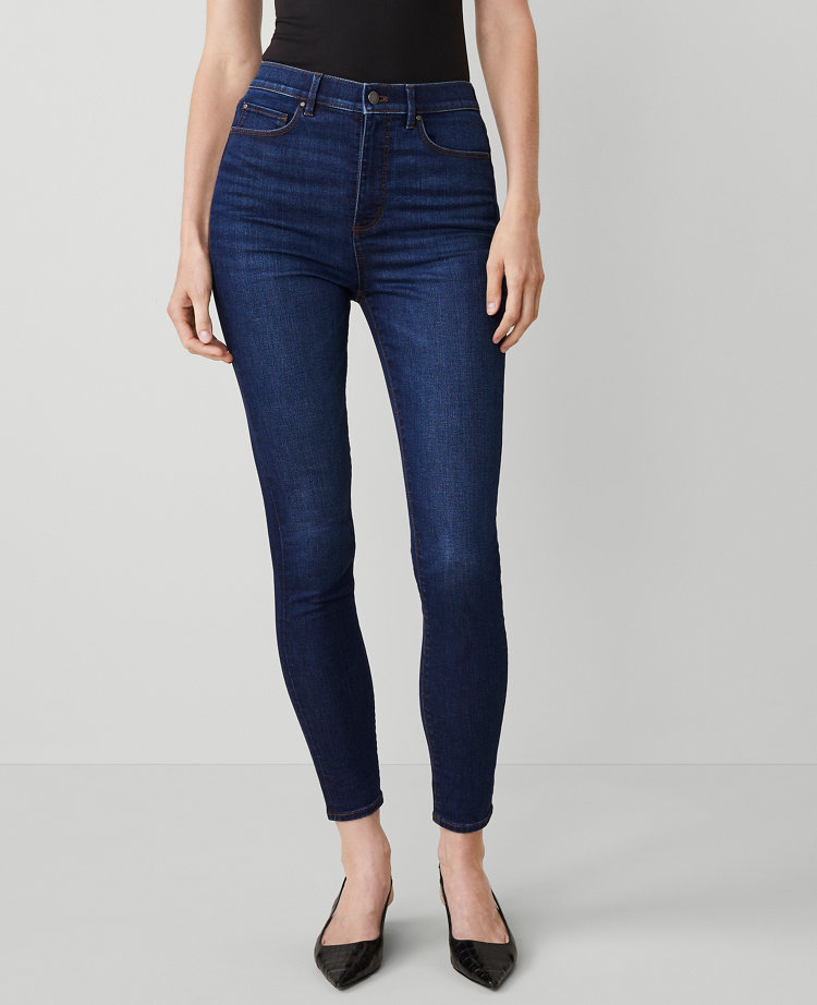 High Rise Skinny Jeans in Dark Vintage Wash - Curvy Fit