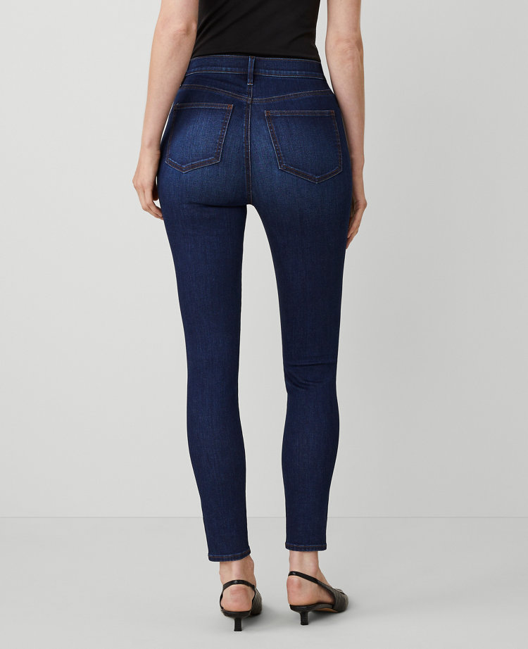 High Rise Skinny Jeans in Dark Vintage Wash - Curvy Fit