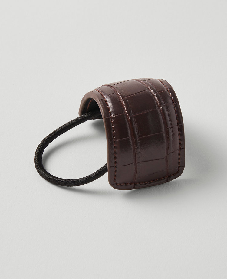 Crocodile Embossed Hair Tie