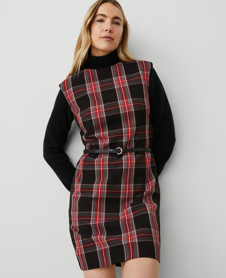 Plaid Shift Dress