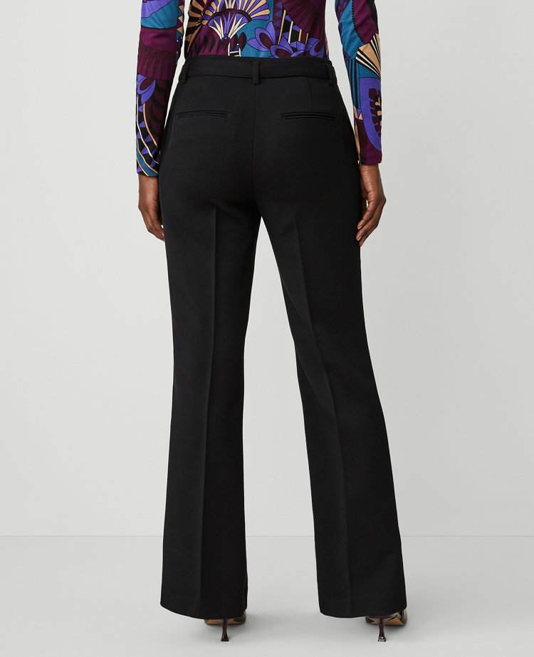 Petite Belted Boot Pant - Curvy Fit