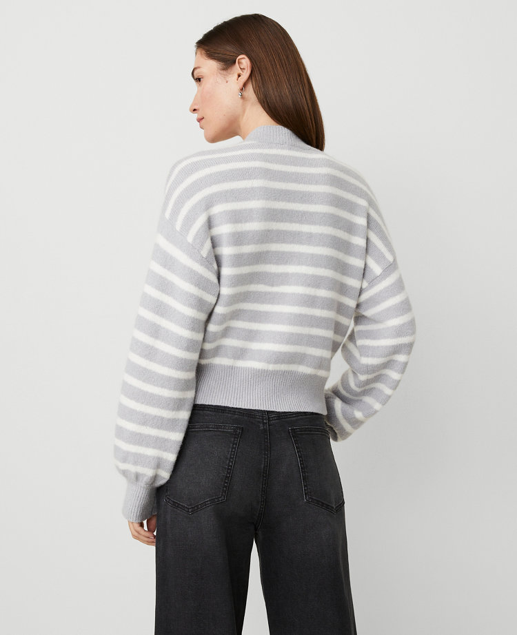 Striped Drop Shoulder Cardigan