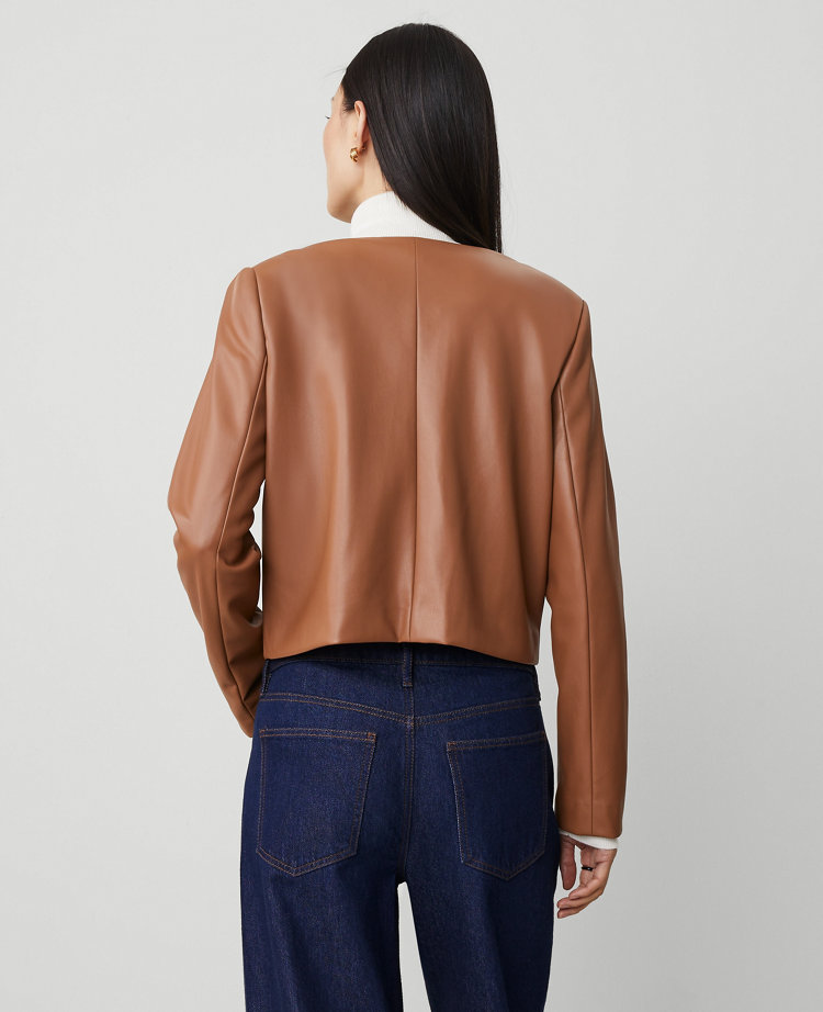 Petite Faux Leather Jacket