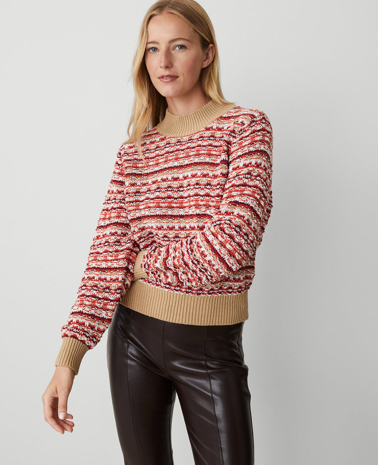 Petite Tweed Stitch Sweater