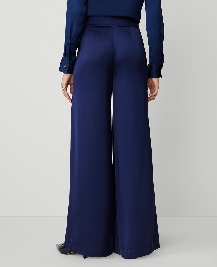 The Dramatic Wide-Leg Satin Pant