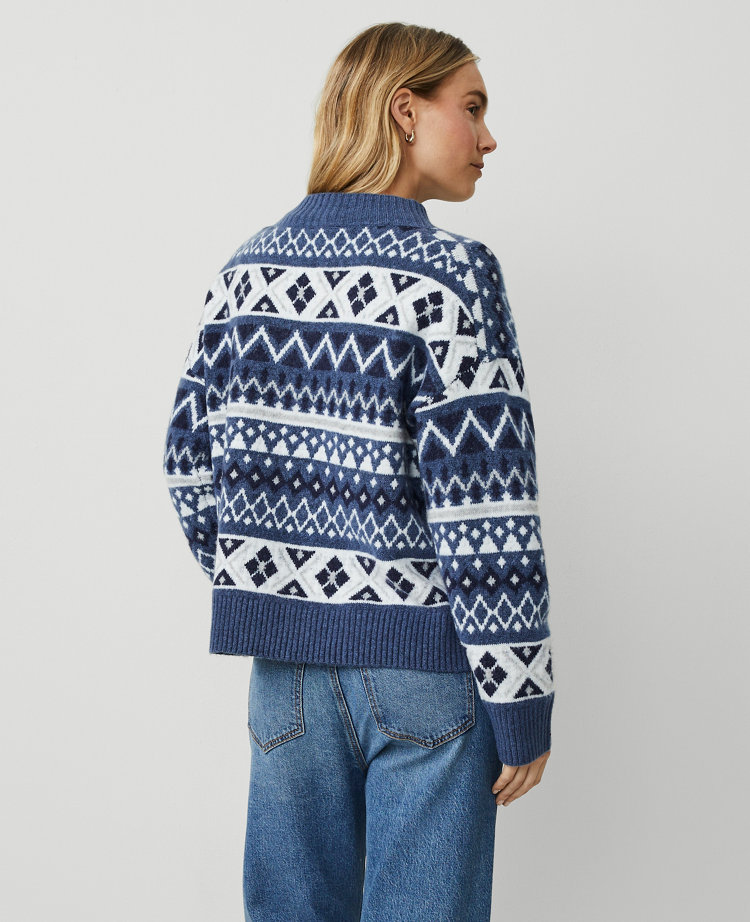 Petite Relaxed Fair Isle Sweater carousel Product Image 3