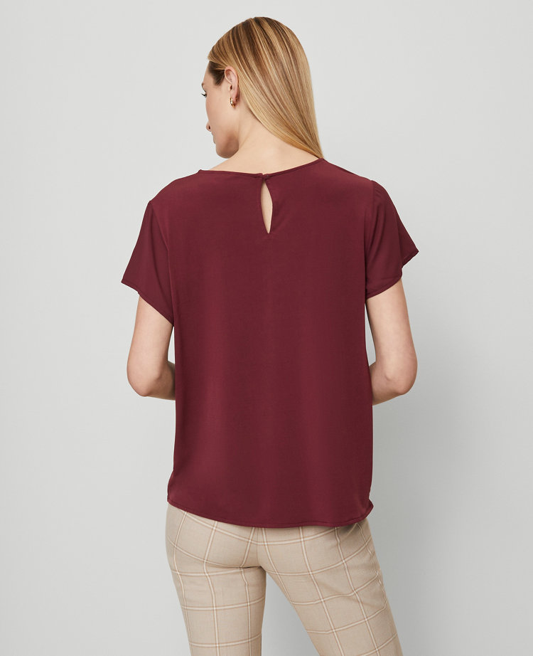 Mixed Media Crew Neck Tee