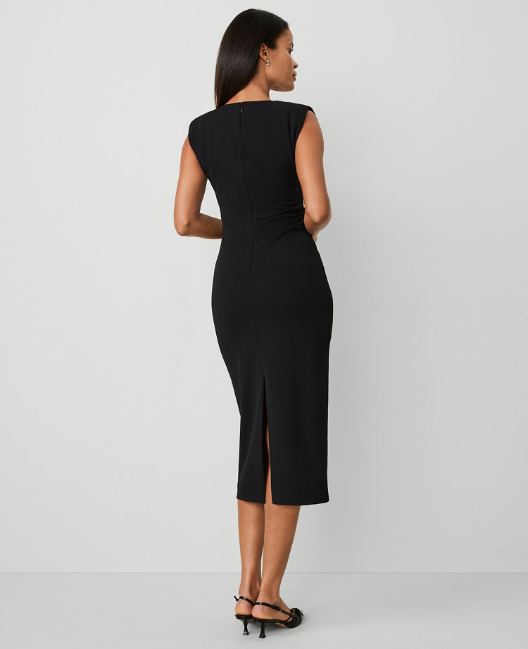 Petite Cap Sleeve Sheath Midi Dress carousel Product Image 3