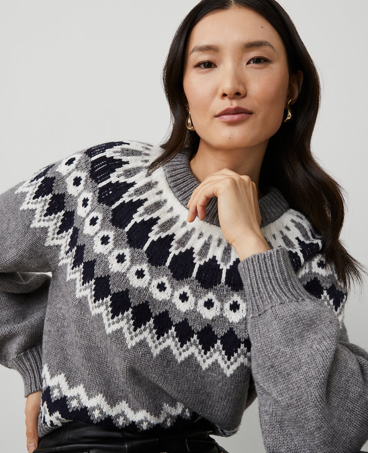 Fair Isle Raglan Sweater